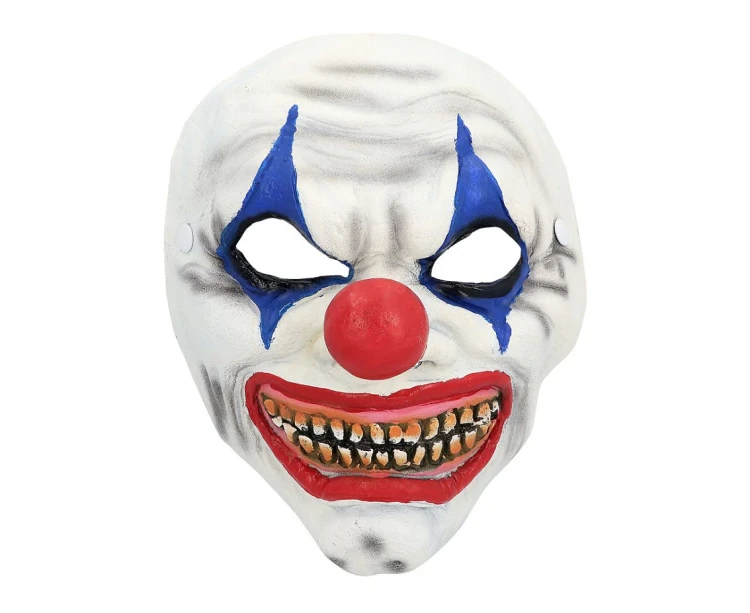 Maska Klauna Blustera – przerażająca, uniwersalny rozmiar, efekt horroru