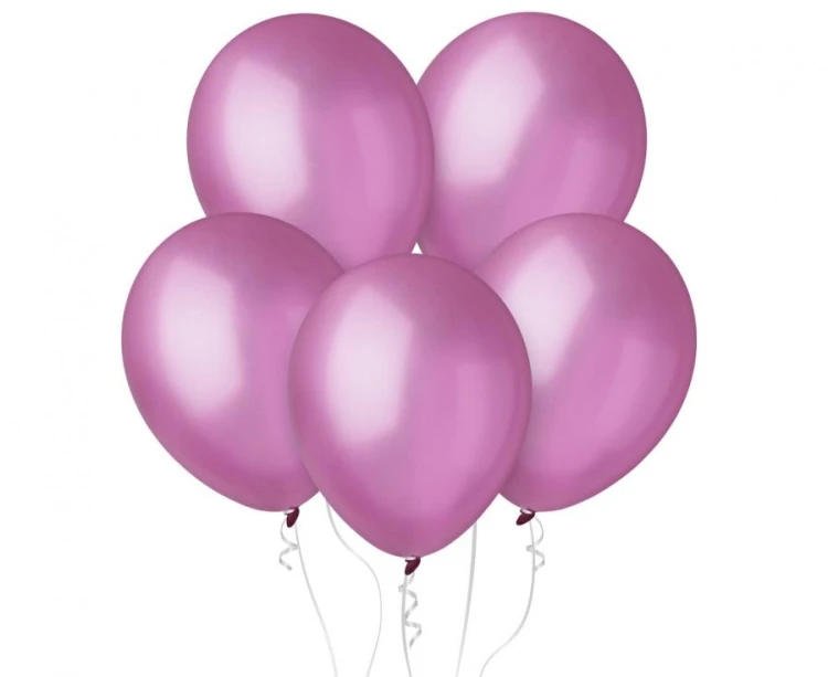 Balony metaliczne różowe 28 cm – 100 szt. w odcieniu light pink
