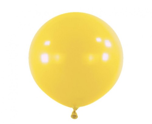 Balony lateksowe musztardowe 61 cm – 4 sztuki, trwałe i stylowe