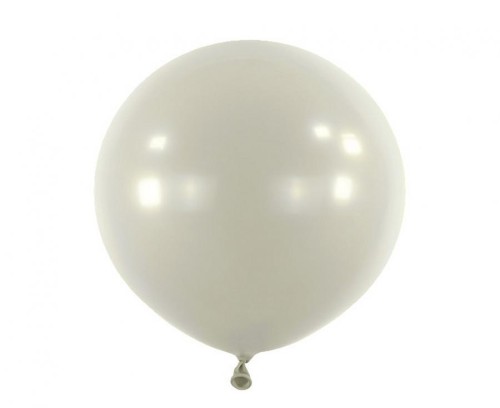 Szare balony lateksowe 24" (61 cm), klasyczne – 4 sztuki