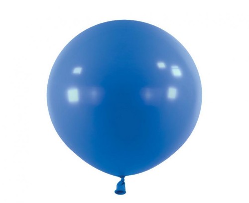 Niebieskie balony lateksowe 24" (61 cm), klasyczne – 4 sztuki