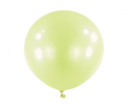 Pistacjowe balony lateksowe 24" (61 cm), klasyczne – 4 sztuki
