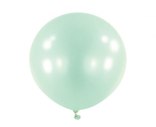 Miętowe balony lateksowe 24" (61 cm), klasyczne – 4 sztuki