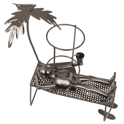 Stojak na Wino Metalowy – Relaks na Plaży z Humorem i Klasą  (1).png