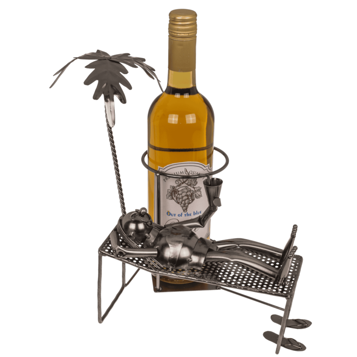 Stojak na Wino Metalowy – Relaks na Plaży z Humorem i Klasą  (2).png