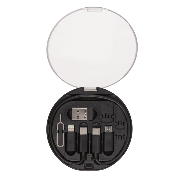 Kompaktowy Zestaw Podróżny do Kabli, Kart SIM i Adapterów  (8).png