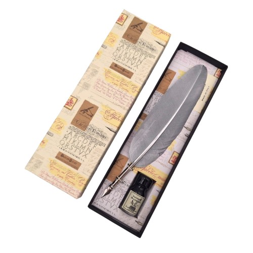 Zestaw Kaligraficzny z Gęsim Piórem i Kałamarzem – Styl Vintage  (1).jpg