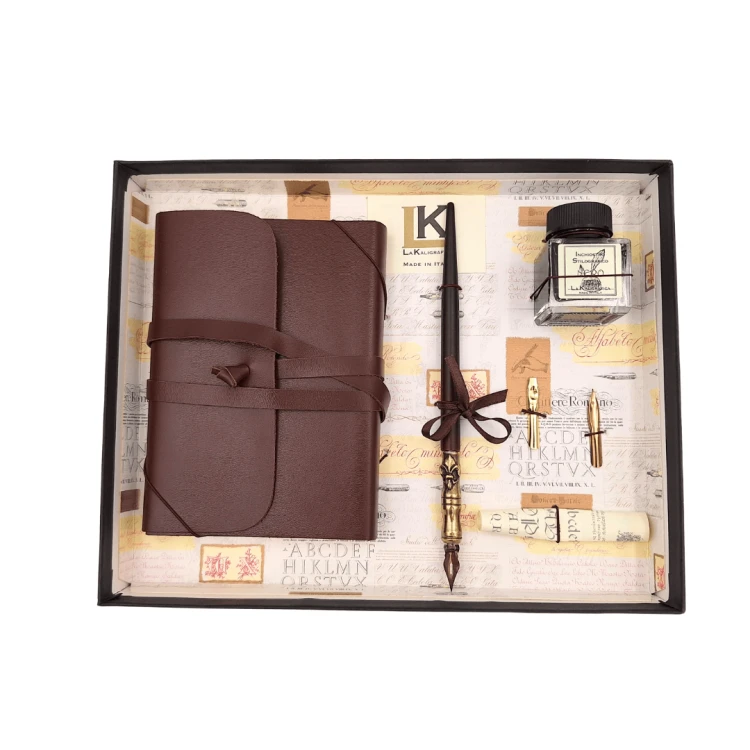 Ekskluzywny Zestaw Kaligraficzny z Notesem – Styl i Elegancja Retro  (3).png