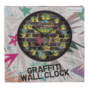 Zegar Ścienny Graffiti – Kolorowy, Miejski Design do Pokoju i Baru  (1).png