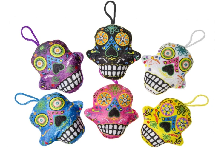 Pluszak Kolorowa Czaszka – Miękki Gadżet z Charakterem i Humorem  (1).jpg