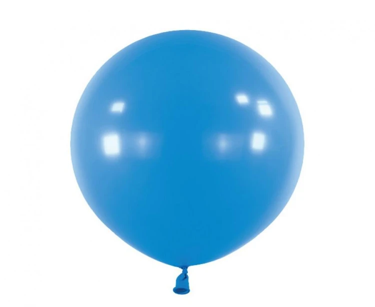 Niebieskie balony lateksowe 24” (61 cm) – duże i trwałe, 4 sztuki