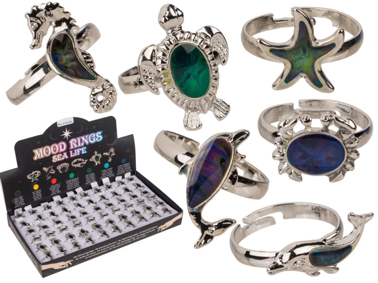 Pierścionek Nastrojowy Morskie Zwierzęta – zmienia kolor jak ocean  (1).jpg