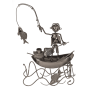 Metalowy Stojak na Butelkę – Prezent dla Wędkarza z Charakterem  (1).png