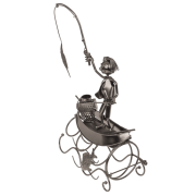 Metalowy Stojak na Butelkę – Prezent dla Wędkarza z Charakterem  (3).png