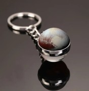 Brelok Pluton szklany – mały symbol kosmosu do kluczy i plecaka .jpg