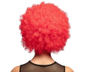 Czerwona peruka afro – kręcone loki na imprezę, festiwal, przebranie