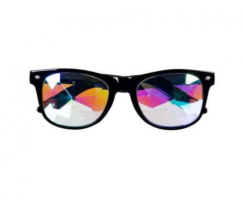 Czarne okulary party Delirium – efektowne okulary imprezowe