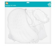 Strój aniołka dla dzieci – spódniczka, skrzydła, aureolka, biały