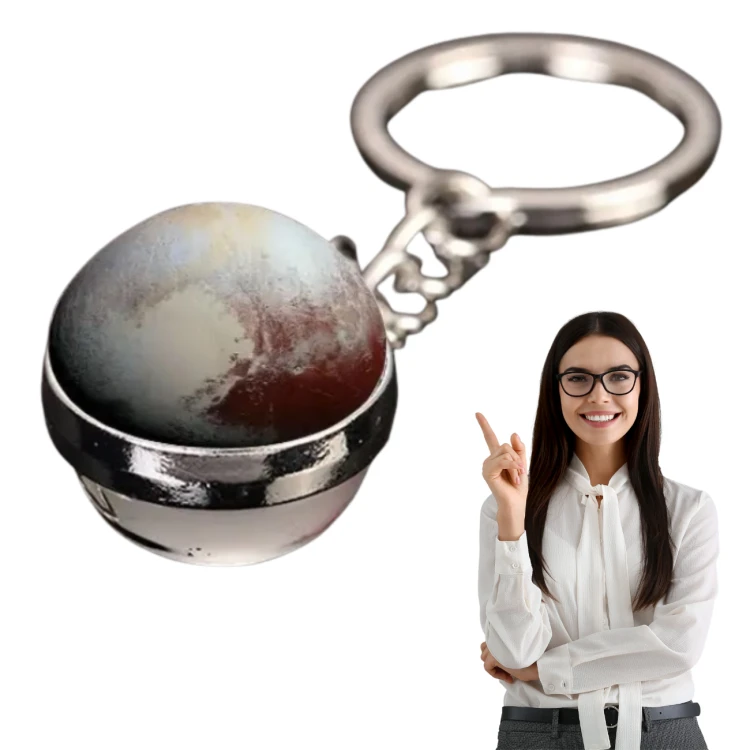Brelok Pluton szklany mały symbol kosmosu do kluczy i plecaka.png