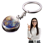 Brelok Merkury Stylowy Dodatek z Planetą w Szklanej Kulce  Kosmiczny Prezent.png