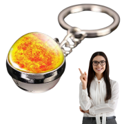 Brelok Mars szklana kula z czerwoną planetą, kosmiczny akcent Ø 2 cm.png