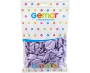 Balony Pastelowe Liliowe 12” (30 cm) – 100 szt. | Gemar