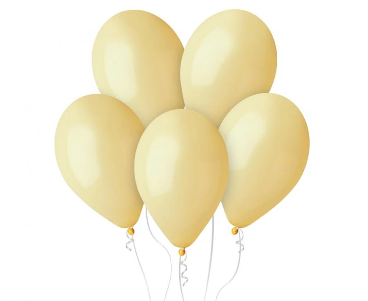 Balony Makaroniki Musztardowe 12” (30 cm) – 100 szt. | Gemar