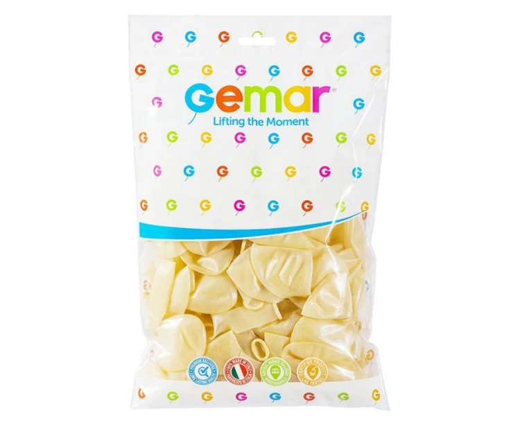 Balony Pastelowe Transparentne 30 cm – 100 szt. | Gemar