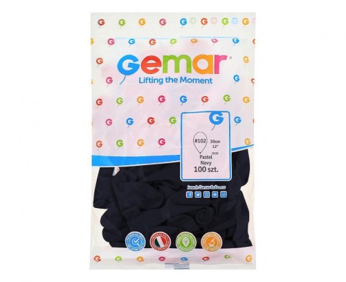 Balony pastelowe granatowe 12 cali 100 szt. – elegancka dekoracja imprez