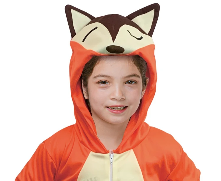 Strój dla dzieci Lisek (kombinezon z kapturem ), rozm. 92/104 cm