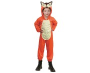 Strój dla dzieci Lisek (kombinezon z kapturem ), rozm. 92/104 cm