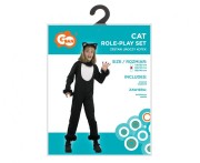 Strój Uroczy Kotek dla dziewczynki 120/130 cm – kombinezon z opaską