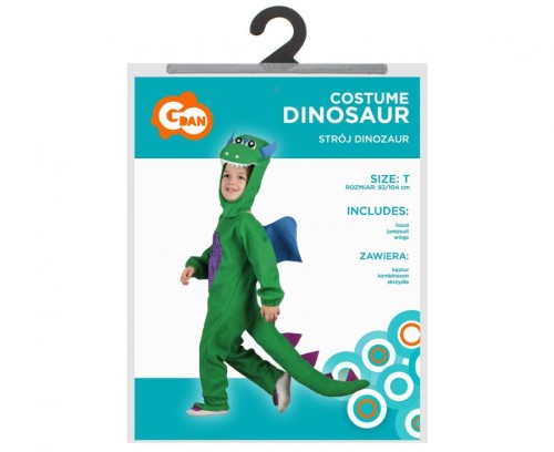 Strój Dinozaur dla Dziecka 92/104 – Przebranie na Bal, Urodziny i Zabawy
