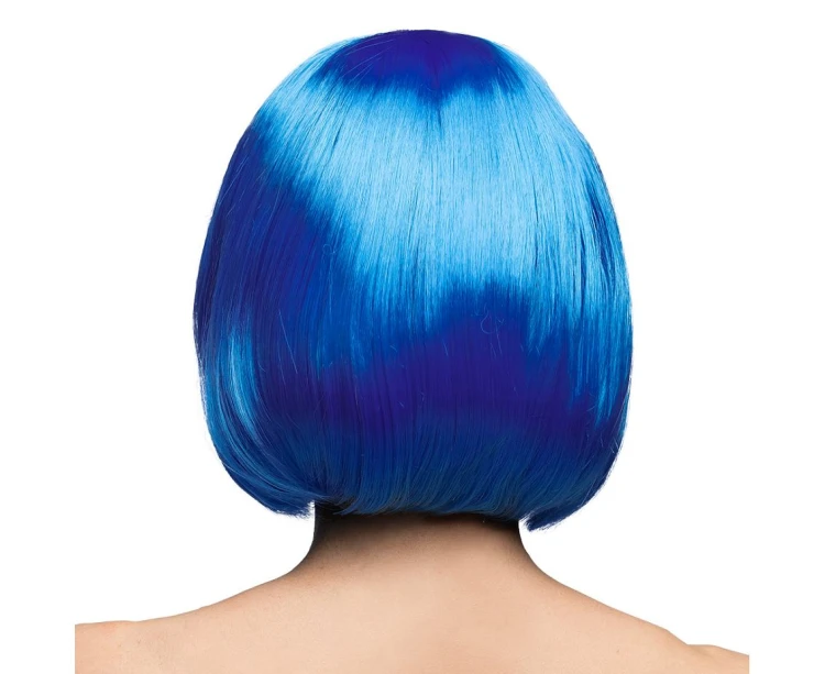 Ciemnoniebieska peruka kabaretowa – bob na imprezy i karnawał
