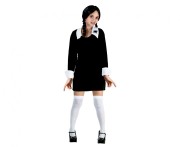 Strój Gotycka Uczennica 130/140 cm – Sukienka na Halloween dla Dziewczynki