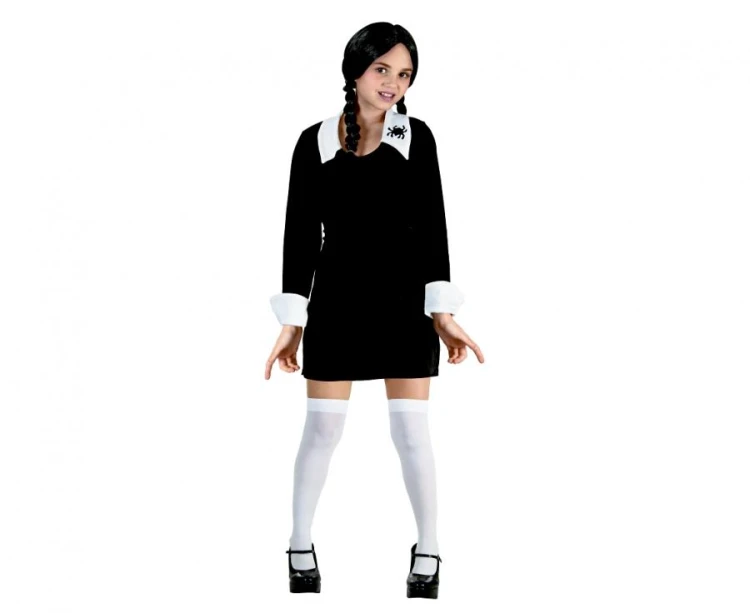 Strój Gotycka Uczennica 120/130 cm – Sukienka na Halloween dla dziewczynki