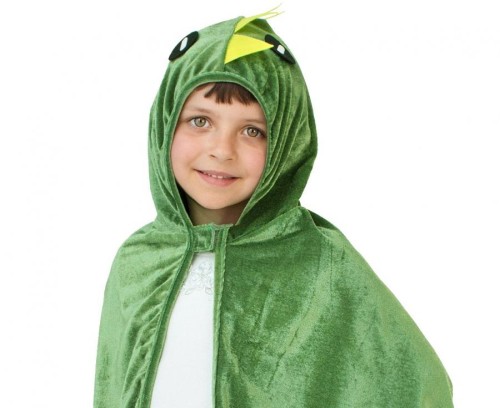 Strój Smoka dla Dzieci – Kostium Karnawałowy z Kapturem, Zielony