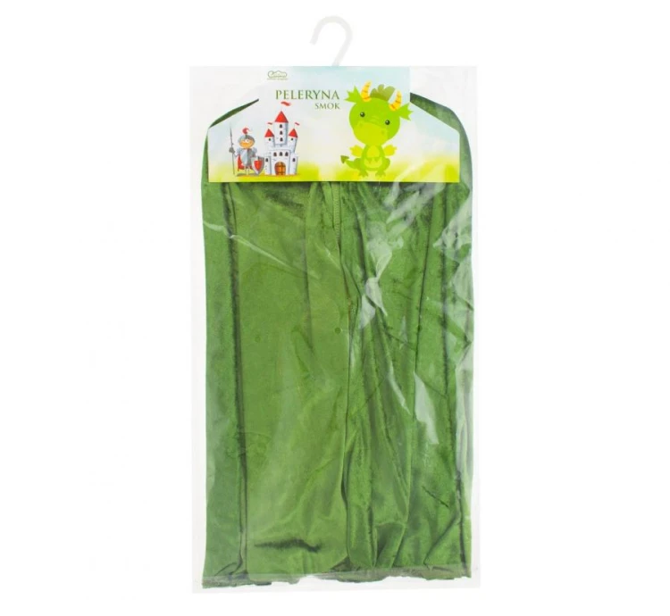 Strój Smoka dla Dzieci – Kostium Karnawałowy z Kapturem, Zielony