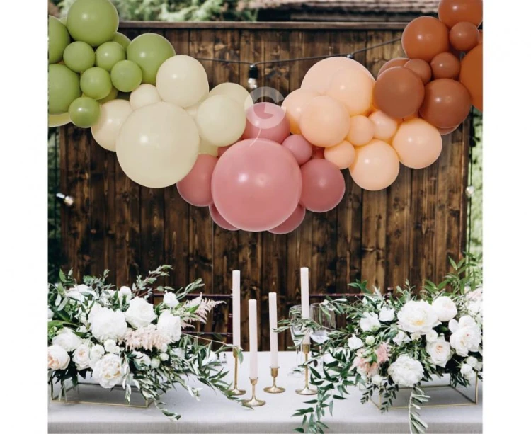 Zestaw Girlanda Balonowa Boho – Dekoracja DIY 200 cm, 65 Balonów