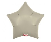 Balony Foliowe Gwiazda 15" Sand Gray – 5 sztuk do napełnienia helem