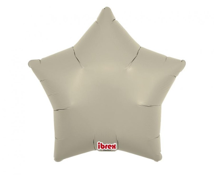 Balony Foliowe Gwiazda 15" Sand Gray – 5 sztuk do napełnienia helem