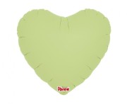 Balony Foliowe Serce 35 cm Pastelowa Zieleń – 5 Sztuk na Hel