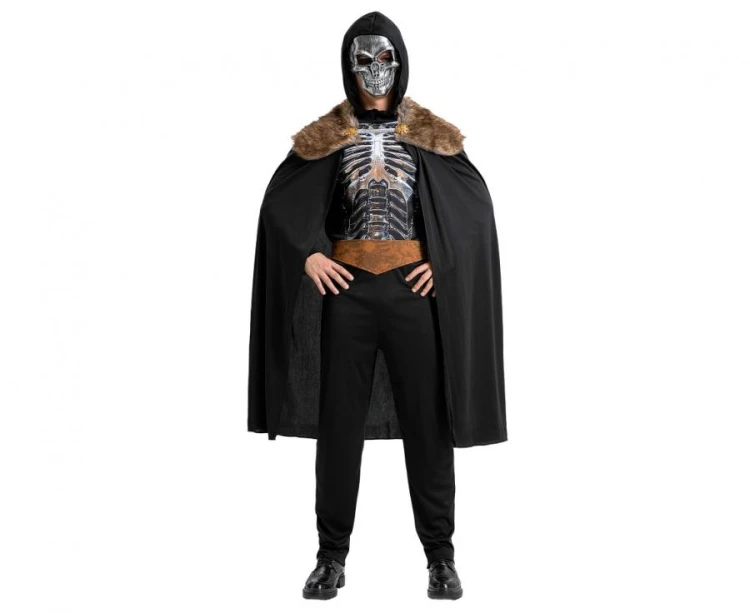 Strój Wojownika dla Dorosłych M – Maska, Kaptur, Peleryna, Pasek