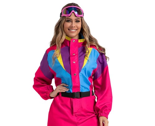 Strój Narciarza dla Dorosłych S – Kombinezon, Gogle, Pasek