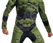 Strój Master Chief Halo dla Chłopca 7-8 lat z Półotwartym Hełmem