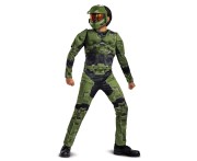 Strój Master Chief Halo dla Chłopca 7-8 lat z Półotwartym Hełmem