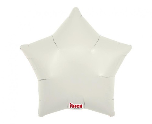 Balony foliowe gwiazdy 15" Cloud Gray – 5 szt. do napełnienia helem