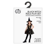 Strój czarownicy dla dziewczynki 130/140 cm – idealny na Halloween