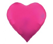 Balon foliowy gigantyczne serce 65" – ciemnoróżowy matowy, dekoracja eventowa