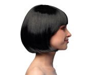 Peruka Cabaret czarne włosy bob 27 cm – stylowy dodatek na imprezę